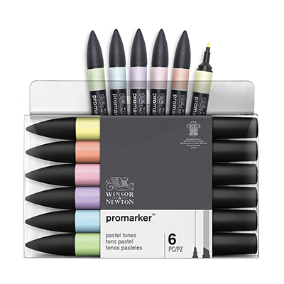 Foto variante Marker w&n Promarker colori pastello set da 6 pz.