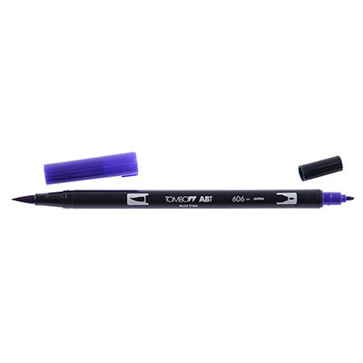 Foto variante {Penna Tombow dual brush violet - 606}