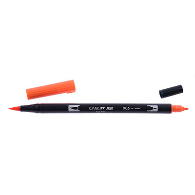 Foto variante Penna Tombow dual brush red - 905