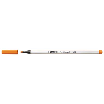 Penna Stabilo Pen 68 brush arancio