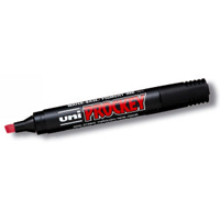Marker Uni Prockey m126 punta scalpello rosso