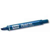 Foto variante Marker Pentel Pen n60 punta scalpello blu