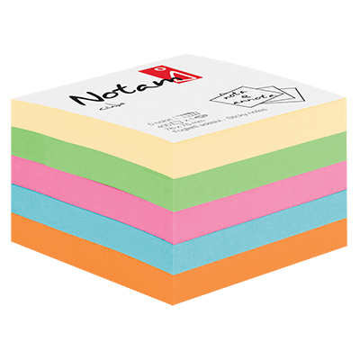 Cubo adesivo Notami gr.75 fg 400 75x75 4 colori pastello
