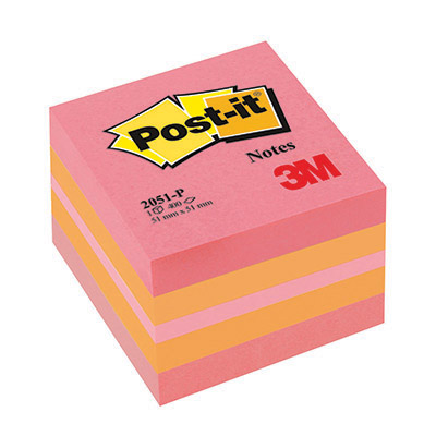 POST-IT MINI CUBO 51X51 ROSA 2051P