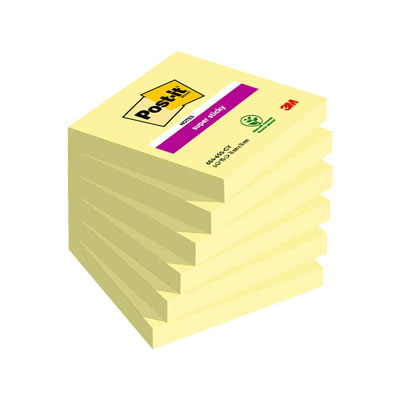 POST-IT 654SS 76X76 SUPER STICKY GIALLO CANARY