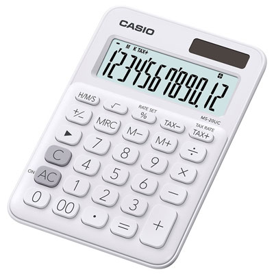 Calcolatrice tavolo Casio ms-20uc bianco