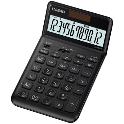 Calcolatrice tavolo Casio jw-200sc nero