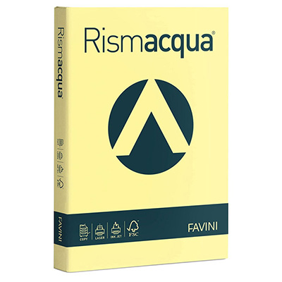 Foto variante Carta fotocopie colorata Rismacqua gr.140 A4 giallo chiaro fg.200