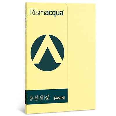 Carta fotocopie colorata Rismacqua gr.90 A4 giallo chiaro fg.100