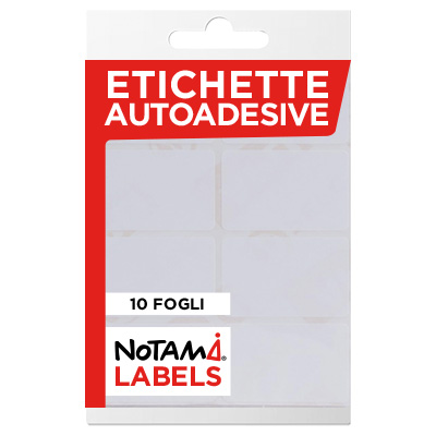 Etichette adesive Notami labels - fg.10 70x37 bordo colorato