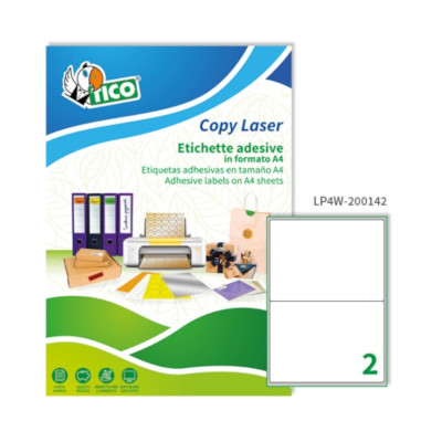 Etichette adesive stampabili tico copy con angoli arrotondati 200x142