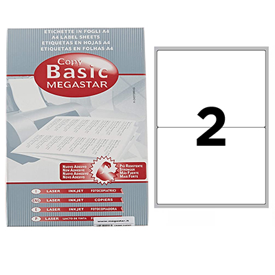 Etichette adesive stampabili Megastar 200x142