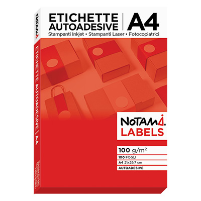 Etichette adesive Notami - stampabili laser/jet fg.100 - 105x36
