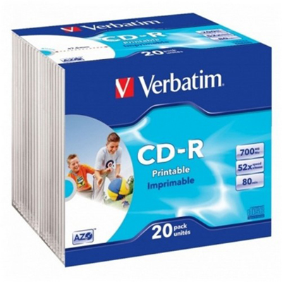 CD-R 80 MIN. 700 MB VERBATIM PRINTABLE
