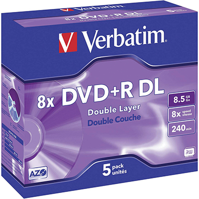 DVD+R 4X VERBATIM DOUBLE LAYER 8,5GB
