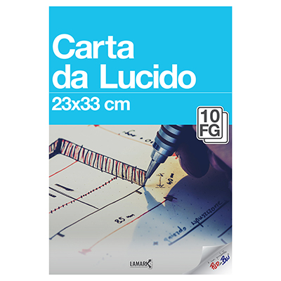 BLOCCO CARTA LUCIDO RED IN BLU 23 X 33 FG.10 RIMBOCCO