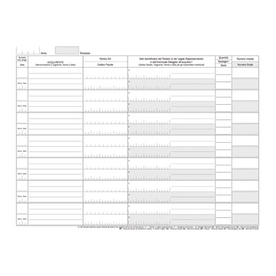 Registro forniture scarico stampati fiscali Flex 50 pagine 24,5 x 31