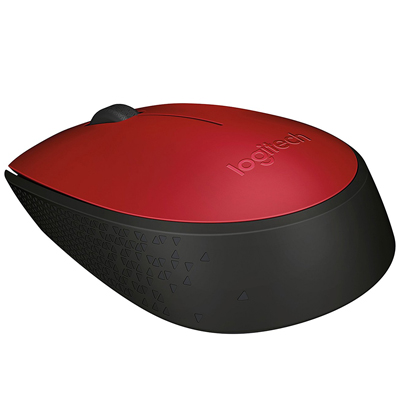 Mouse Logitech ottico wireless m171 rosso