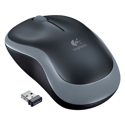 Mouse Logitech ottico wireless m185 grigio