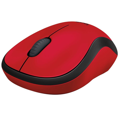 Mouse Logitech ottico wireless m220 rosso
