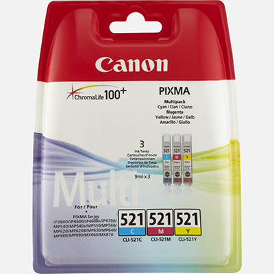 Multipack Canon cli-521 3 colori