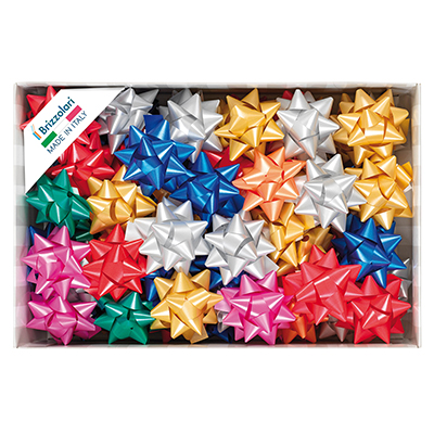 Stella adesiva starlight liscia mm.20 pezzi 70 colori forti