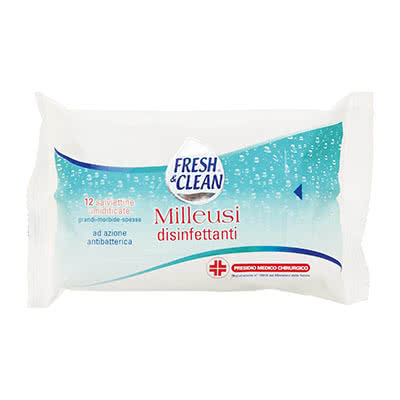 Salviette fresh&clean milleusi disinfettanti pz.12