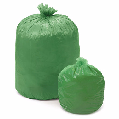 Sacchi immondizia compostabile 70x110 lt.110 pz.10 verde