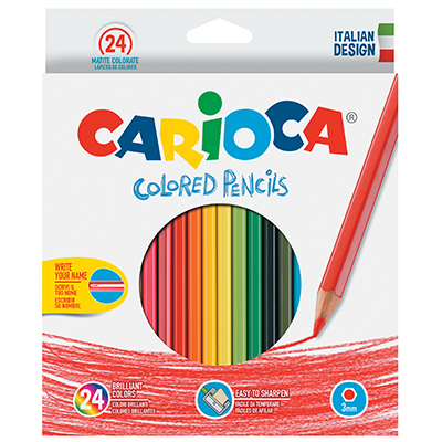 Pastelli esagonali Carioca supercolor pz 24
