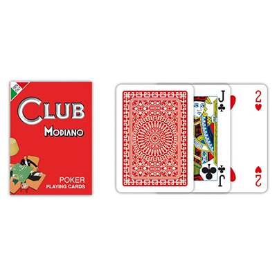{Carte poker club rosso Modiano pz.54}