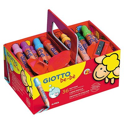 Pastelli Giotto be-be' schoolpack pz.36 3x12 colori +3 appuntamatitoni