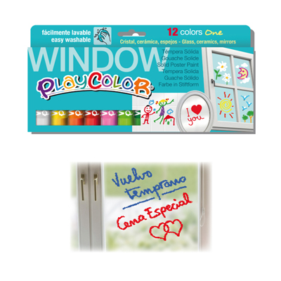 TEMPERA SOLIDA PLAYCOLOR WINDOW ONE PZ.12 GR.10