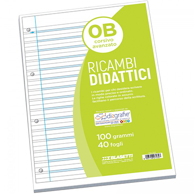Ricambio didattico A4 fg.40 gr.100 rig.b