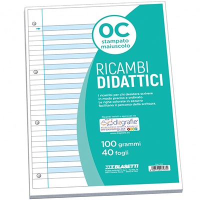 Ricambio didattico A4 fg.40 gr.100 rig.c