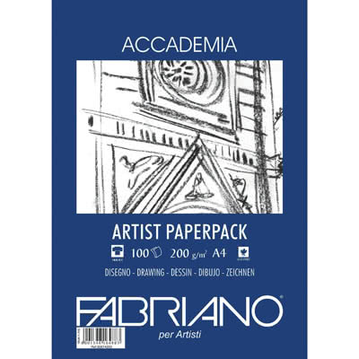 BLOCCO FABRIANO ACCADEMIA ARTIST FG.100 GR.200 A4