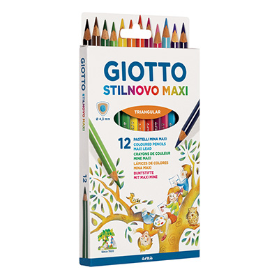 Pastelli Giotto stilnovo maxi - pz 12