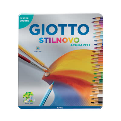 Pastelli Giotto stilnovo acquarellabili 2563 pz.24 scatola metal