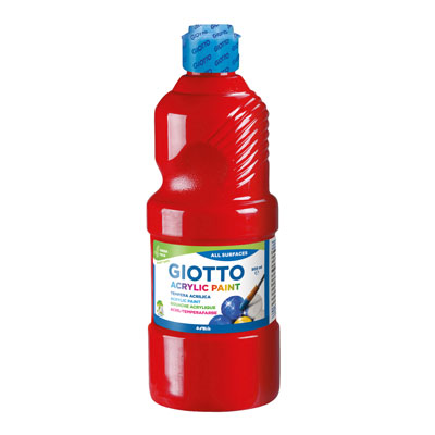 Tempera Giotto acrilica 500 ml. rosso