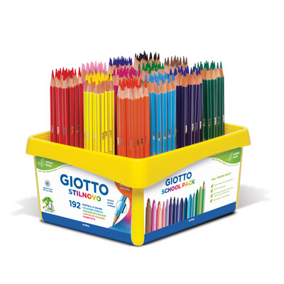 Pastelli Giotto stilnovo schoolpack pz.192 da 16x12 colori