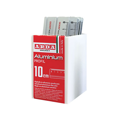 Righello alluminio cm.10 pz.15