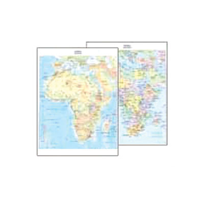 Foto variante Cartina geografica fisico / politica 29,7x42 africa