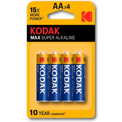 Batteria Kodak Max alkaline stilo tipo AA pz.4
