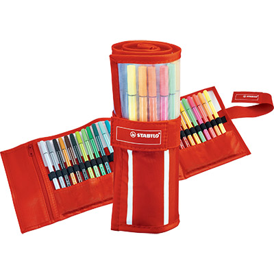 Stabilo Pen 68 rollerset da 30 colori assortiti di cui 5 colori neon